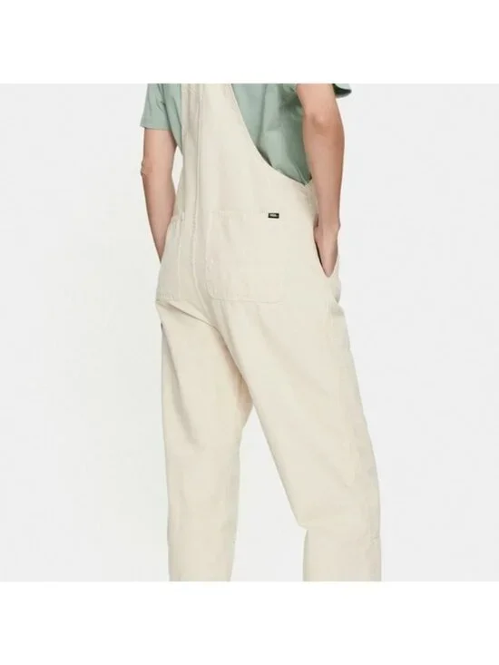 Vans Cotton Stryker Overalls Women Workwear Inspired Patches Cream New 042026 - Picture 6 of 13